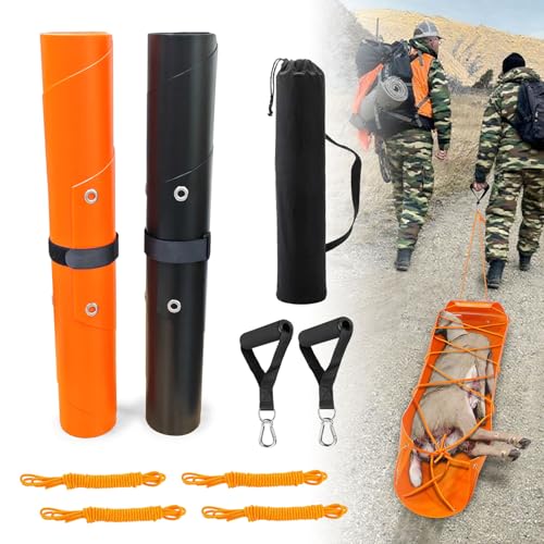 Firegowin 2-Pack Deer Drag Sled - Heavy-Duty 600D PVC Tear-Resistant