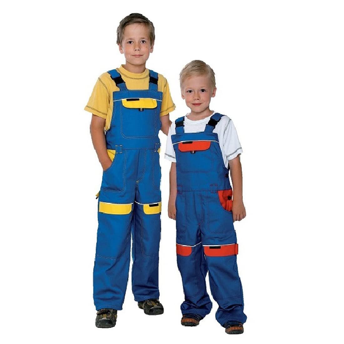 Bavaglino per bambini e bretelle Salopette per bambini pantaloni da lavoro tuta per bambini, 100% cotone abbigliamento professionale