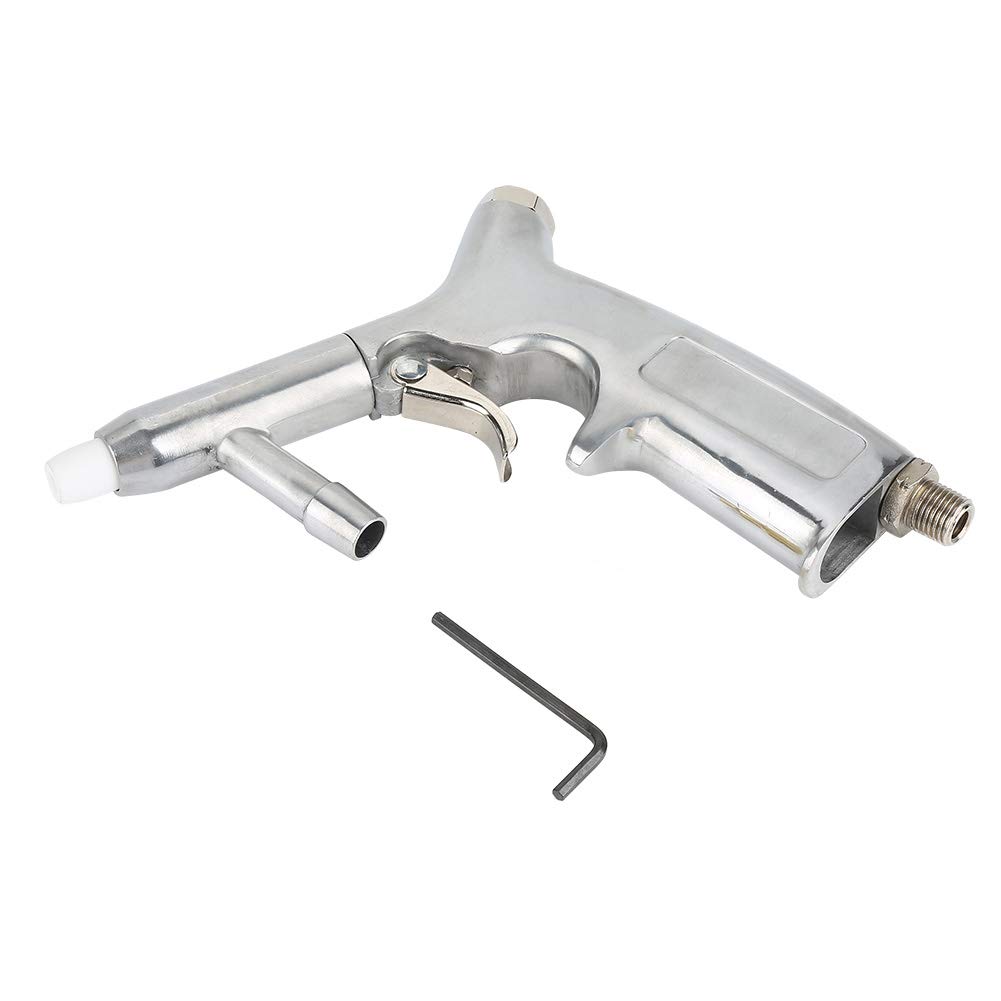 Ymiko Portable Pneumatic Sandblaster Kit 15 ft Hose & 50 lb. Aluminum Alloy Blaster for Paint Removal Home Garage Workshop