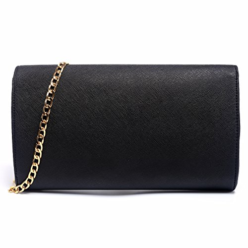 image for GESU Womens Faux Leather Envelope Clutch Bag Evening Handbag Shoulder 