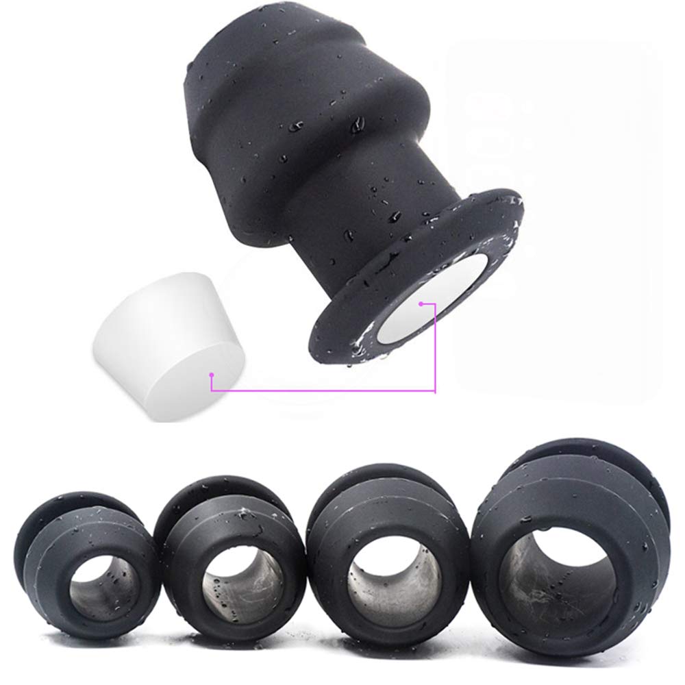 Jinqian Silikon Hohl Anal Butt Plug Anal Voyeur Anal Einlauf Spielzeug für  Männer und Frauen - mit Stopper Vagina Stecker Prostata Dilatator geeignet  für Klistierspiele (Länge-7.3cm