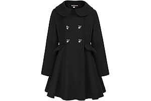 Girls' Winter Pea Coat: Stay Warm and Stylish in Chilly Weather