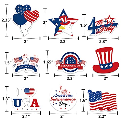 144PCS-Fourth4th-of-July-Cupcake-Toppers–Patriotic-Red-White-Blue-Cake-Picks-Party-Supplies-Decorations-Favors 144PCS Fourth4th of July Cupcake Toppers–Patriotic Red White Blue Cake Picks Party Supplies Decorations Favors