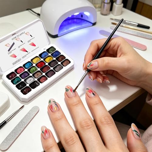 Geles de uñas con golpecitos para evitar manchas en tu manicura UV 2