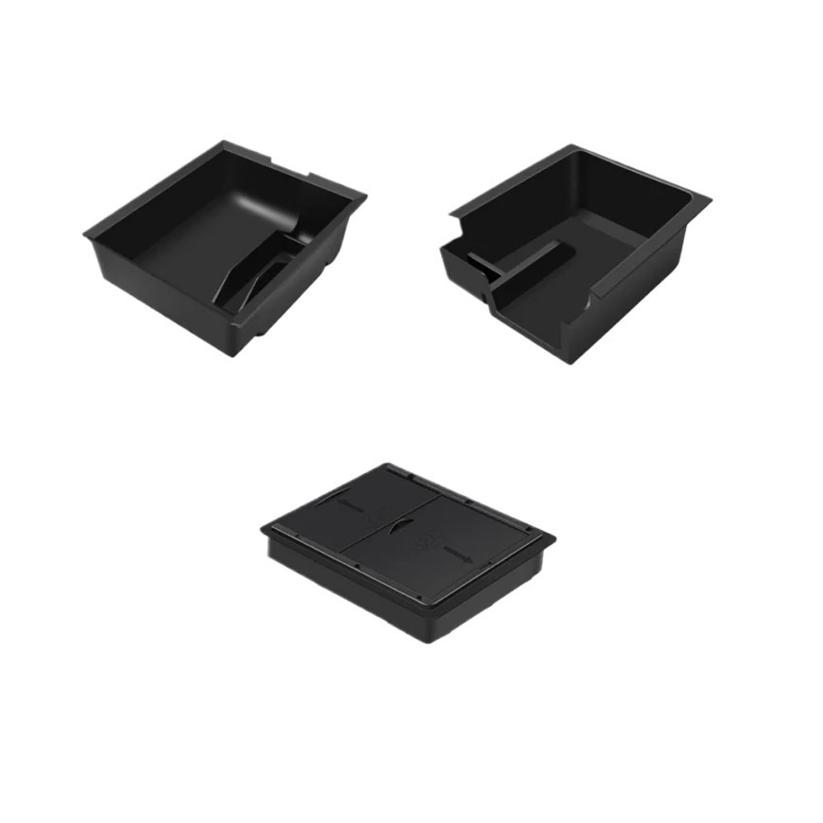 SHENHUO Car Armrest Box For Tesla For Model Y/3 Center Armrest Console Organizer Hidden Car Storage Box Accessory(3pcs ABS)