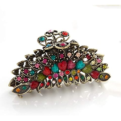 Pinzas de pelo JOLLOY con pedrería y cristales de vidrio Cover