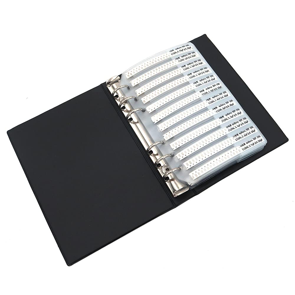 Condensador 1206 (0.5pF ~ 1uF) 80 Valor x 25pcs = 2000pcs SMD SMT Condensador Combo Kit de libro de muestra