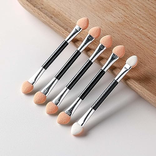 Lidschatten Pinselset, 10 Stück Lidschatten Applikator, Lidschatten Pinsel, ApplikatorSponge Eyeshadow Brush, Lidschatten Pinsel Doppelseitige Color, Lidschatten Applikator Lidschattenpinsel