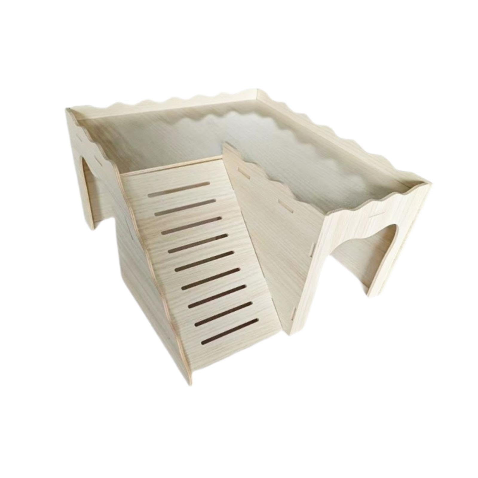 Milageto pour Hamster, Cage de pour Hamster, Jouet d'escalade, en Bois pour Cochon d'Inde, Maison pour Hamster pour Autres Petits