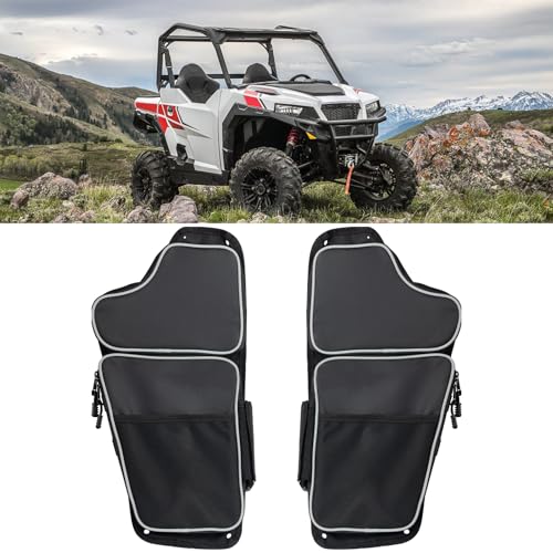 SANDEYISS Polaris General 1000 accessories Bag UTV Front Door Bags Compatible with Polaris General 1000/4 1000 2016-2025 Tool Storage Bag with Knee Pad and Cup Holder