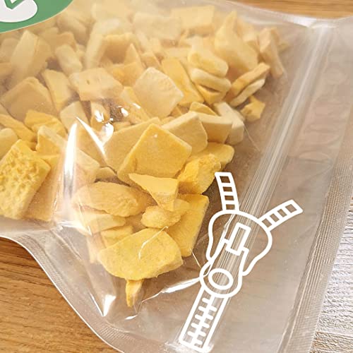 Gefriergetrocknete Mango | XL 300g Ohne Zuckerzusatz Mangos Gefriergetrocknet | Freeze Dried Fruit Mangoe Getrocknet | Trocken Früchte Keine Zusätze | Trockenmango ZingyZoo
