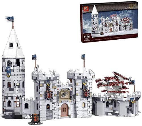 LAKIOMZ Winterfell Baustein Modell 2217pcs MOC Western Fairy Tales DIY Building Stem Spielzeug für Game of Thrones…