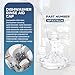 WP3378134 Dishwasher Rinse Aid Cap Compatible with Whirlpool Maytag KitchenAid Jenn-Air Dishwashers, Rinse Aid Dispenser Cap Replacement AP6008208 3378134 3369155 3369200 3369512