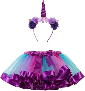 Tutu unicron infantil, vestido tutu tule em camadas para meninas, saia tutu arco-íris com tiara unicron, saia tutu com forro, roupa de aniversariante