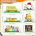 Jansun 6 Pack Back to School Table Decorations First of School Wooden Centerpieces Ready to Learn Pencil School Bus Table Signs for Classrooms Office Home Teachers Party Table Decor