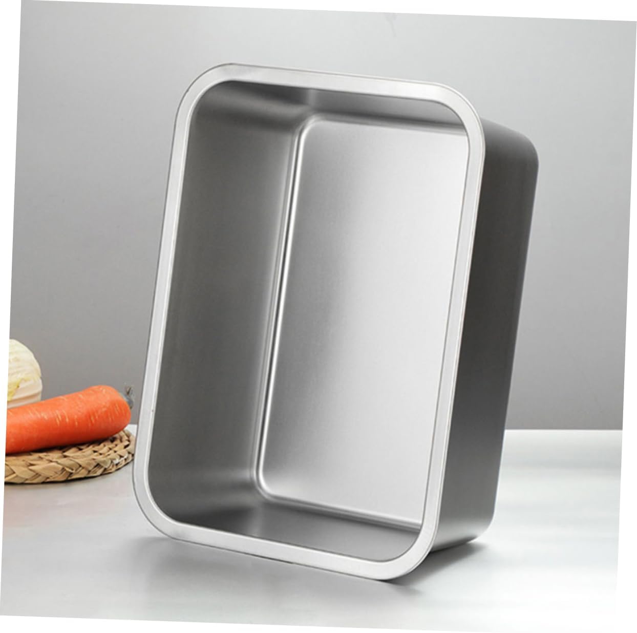Hotel Buffet Pan Stainless Steel Food Tray Rectangular Large Capacity for Catering Parties and Snacks