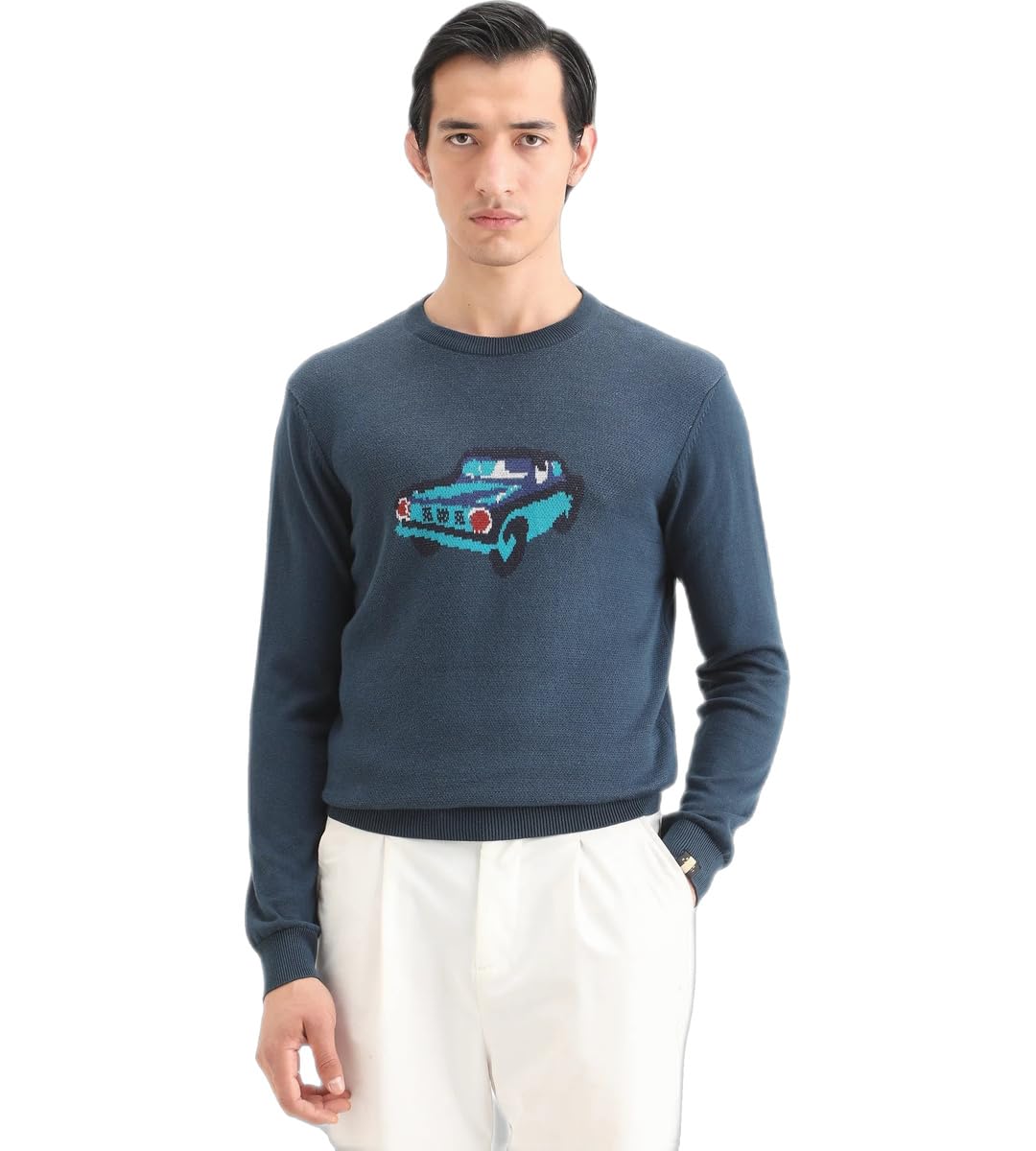 rare rabbit Relaxed fit Jacquard Sweater-picture-22