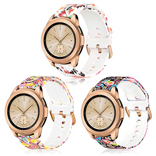 KOREDA Compatible with Samsung Galaxy Watch 42mm/Active/Active 2 40mm/44mm Bands Sets, 20mm Soft