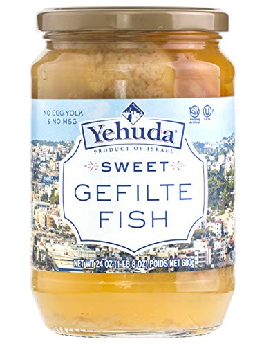 Yehuda Pescado dulce Gefilte, 24oz (paquete de 2) Kosher para Pascua Colombia