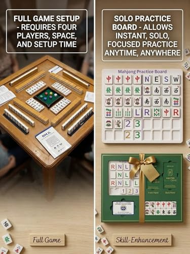 Mahjong Solo Practice Board con 24 ranuras miniatura 3