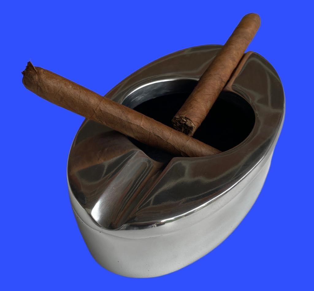 Akcesoria tytoniowe aluminiowa metalowa owalna popielniczka do cygar