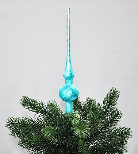 Jack Christbaumspitze Thüringer Glas 28cm Spitze Mundgeblasen Eislack...