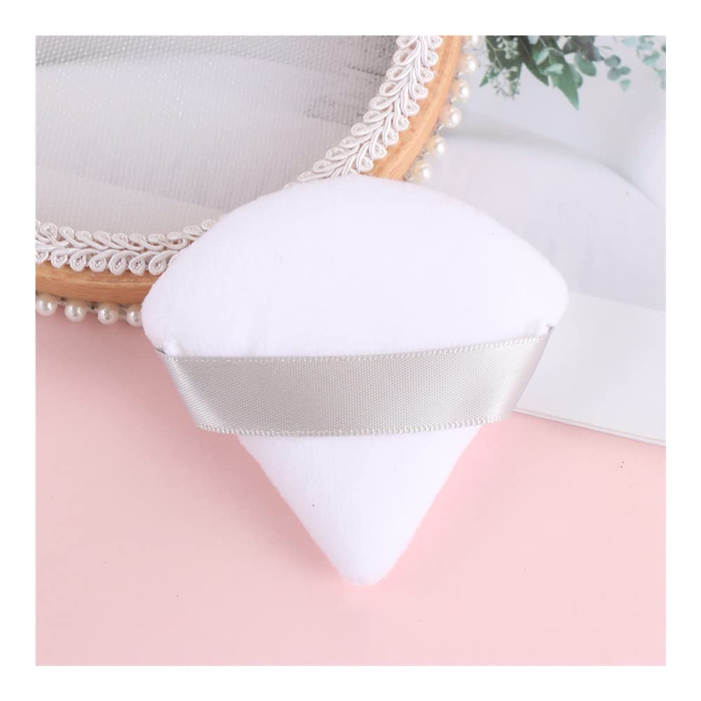 Generico yaoqijie 50 Pezzi Triangolare Velluto Soffio Pizza Farina Mini Trucco Viso Spugna Cosmetici Lavabile Strumento for Il Trucco Leggero Lasting (Color : 50Pcs-Mix)