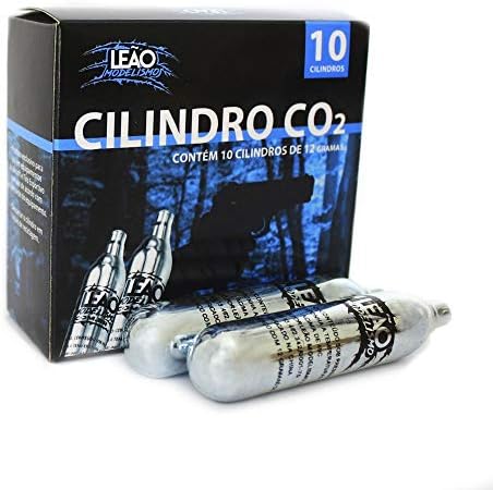 Cilindro CO2 12g Airsoft Paintball Leão (caixa com 10 und)