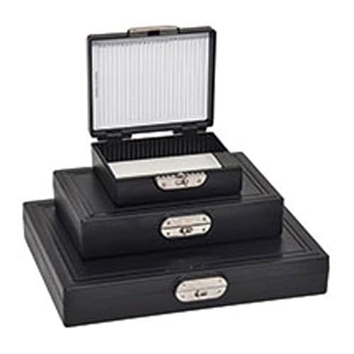 Ted Pella 23106-Cs Pelco geoslides petrographic Slide caja de almacenamiento, 100Slide capacidad, color negro (paquete de 12)