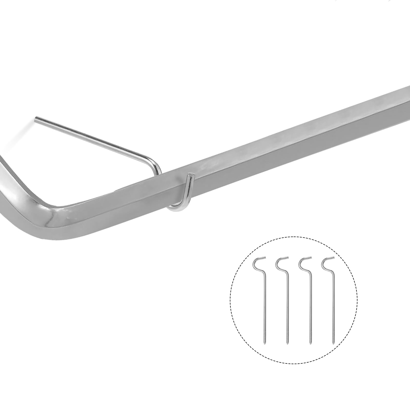 Curtain Rod Brackets - No Screws Needed -5