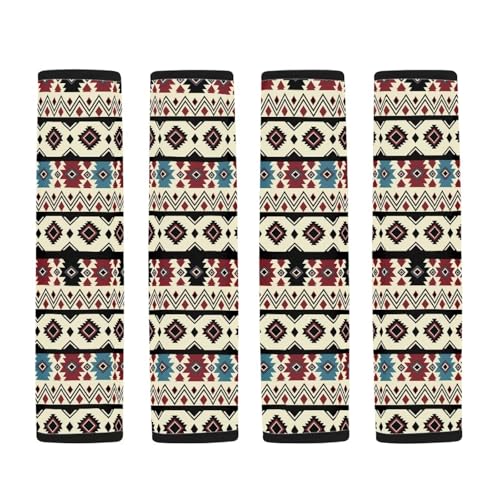 Image of AFPANQZ Tribal Stripes Car Seat Belt Pads Covers Harness Vehicle for Adults Kids 1 Pair /Set Safety Seatbelt Cushion Pads Kit Shoulder Straps Pads for Bags