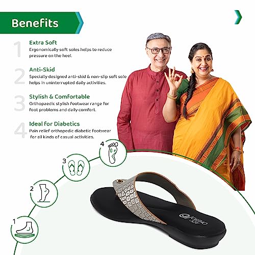 Image of ORTHO JOY Fancy doctor Sandals|| Stylish Comfortable Casual slippers for women