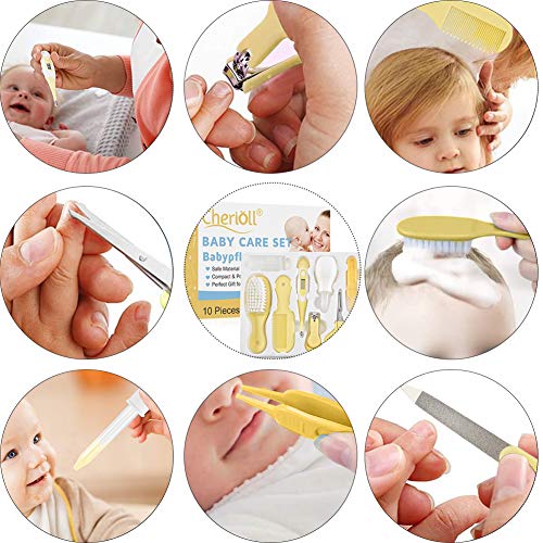 Baby Grooming Kit, Baby Health Care Kit, Nursery Care Kit, Babypflege Set, 10PCS Baby Health Care Set Portable Baby Care Kit, Safety Cutter Baby Nail Kit for Nursing Baby Heath and Grooming - Thumbnail 5