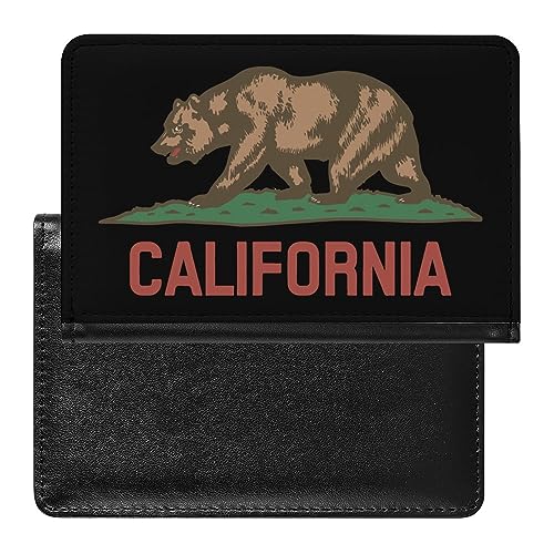Porta passaporto con bandiera della California sottile organizer per documenti da viaggio con slot per carte per donne e uomini Stile: Taglia unica MHXYZHW