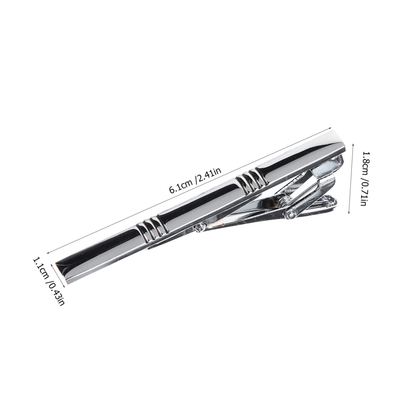 FOMIYES Krawattenklammer-set Klassische Krawattennadel Anzug Accessoires Männer Krawattenzubehör Für Männer Krawattenclip Krawattennadel Männer Legierung Silber