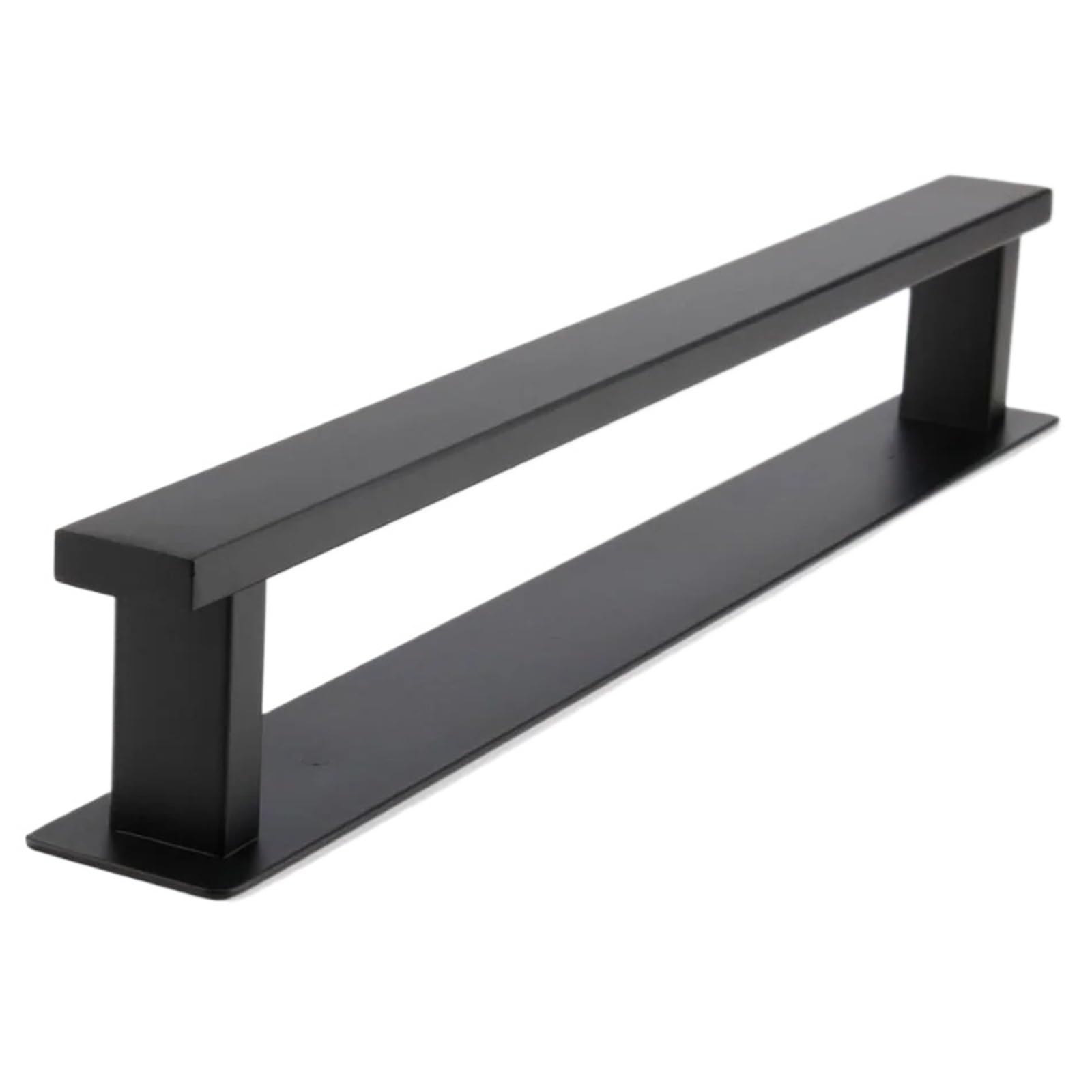 IRGVJIFR Towel Rail Towel Bar Shelf Adhesive Stand Black 304 Stainless Steel Wall Mounted Lavatory Kitchen Bathroom Towel Rack Bar Holder Hanger(Black)