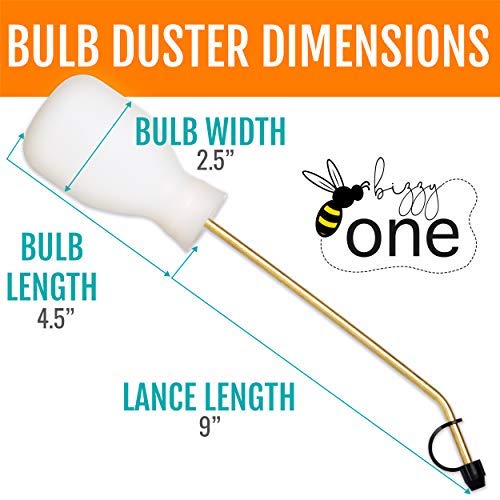 Bizzy One Pest Control Powder Duster/Larger 8Oz Diatomaceous Earth Bulb Duster/Powder Applicator/Garden Applicator/Bulb For Indoor And Outdoor Eco-Safe Bug Treatment thumb #1