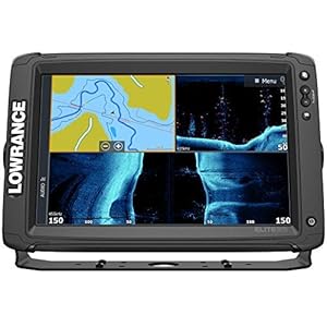 Elite-12 Ti2-12-inch Fish Finder Active Imaging 3-in-1Transducer, Wireless Networking, Real-Time Map Creation Preloaded…