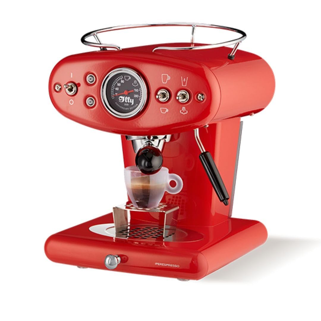 ILLY 60503 Kaffeemaschine X1 Anniversary Eco Mode mit Kapseln Iperespresso 220 V Farbe Rot