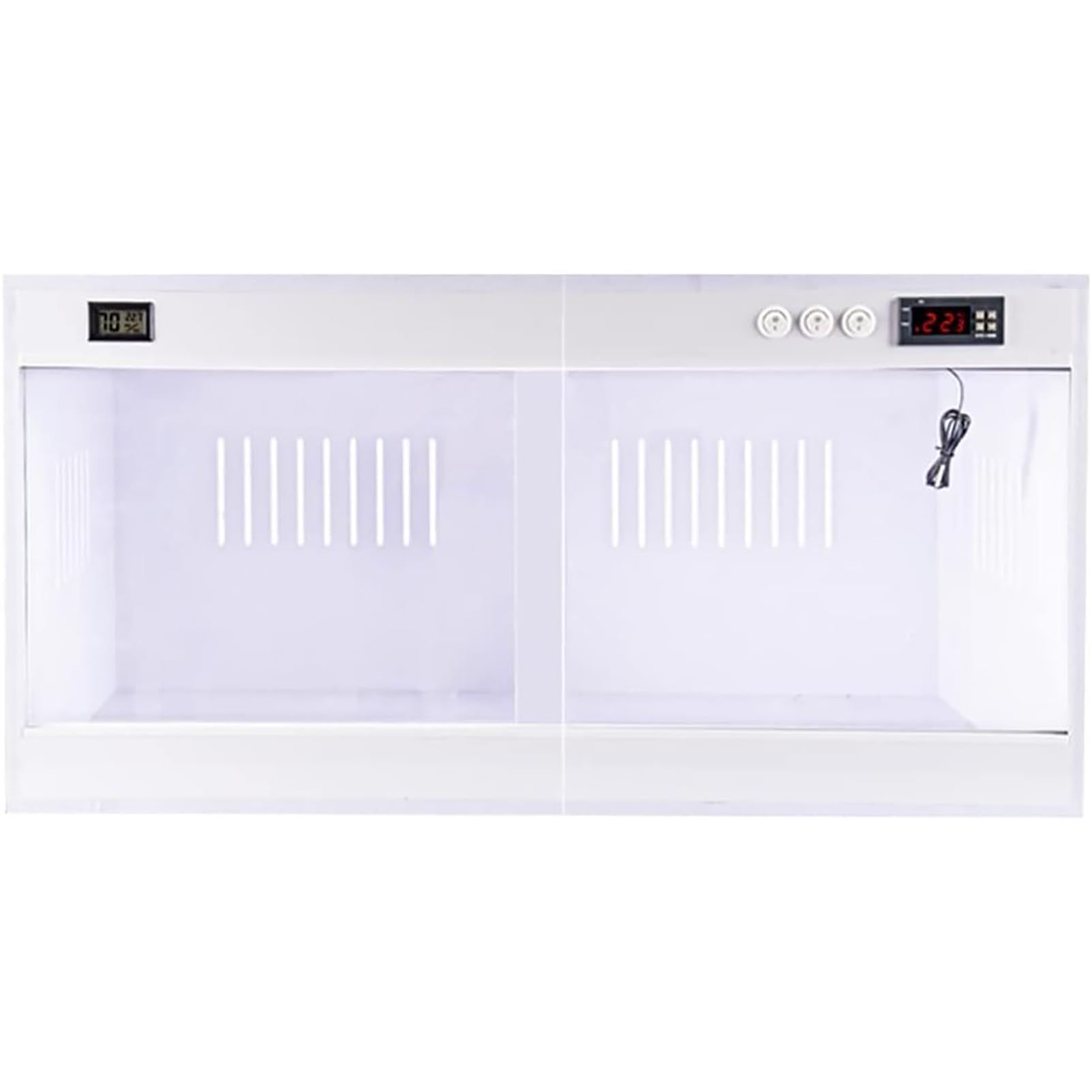 Caja Grande de PVC Vivarium para alimentación de Mascotas, hábitat de Reptiles, incubadora Inteligente con calefacción para Mascotas, Caja de alimentación de Insectos con ventilación, diseño antiesca