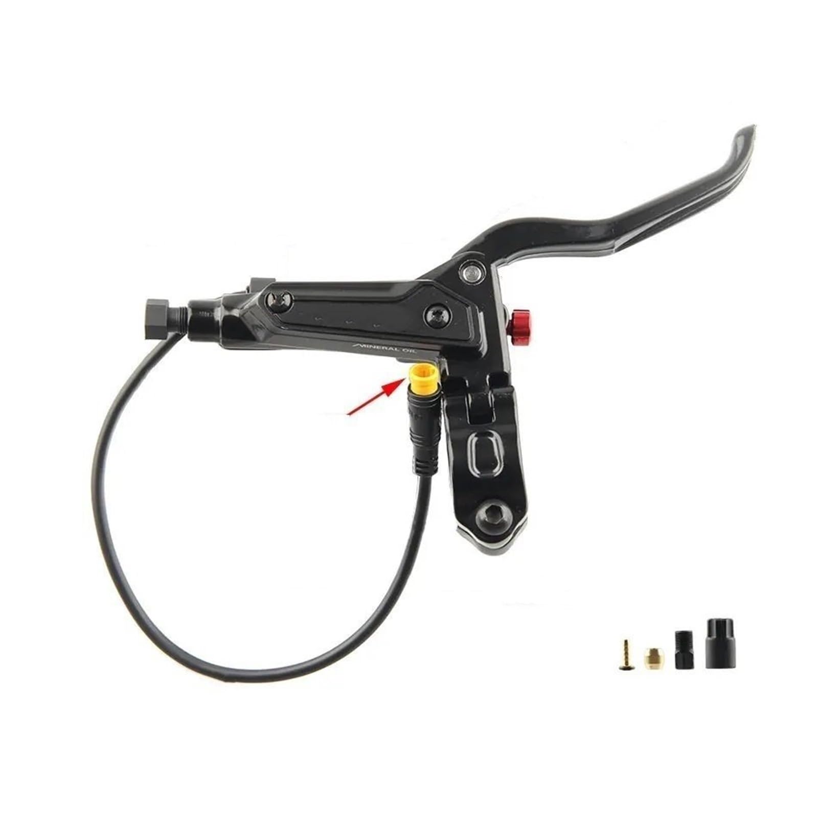 Oapncbvy Black Right Brake Handle 3 Pin For Bike Bicycle Motor Hydraulic Brakes Bikes Mountain Outdoor Cyling Accessories Bicycles Rear Brake Drum Bike Rear Brake Drum(Black Right)