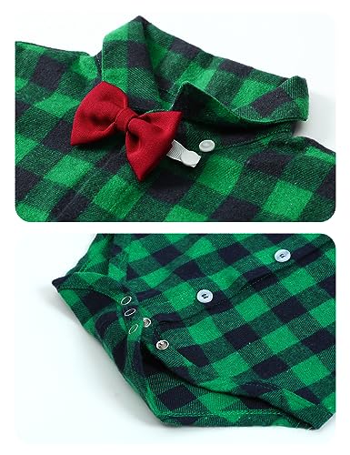 Image of A&J DESIGN Baby Boys Suits Infant Gentleman Formal Wedding Suspenders Outfit with Bowtie
