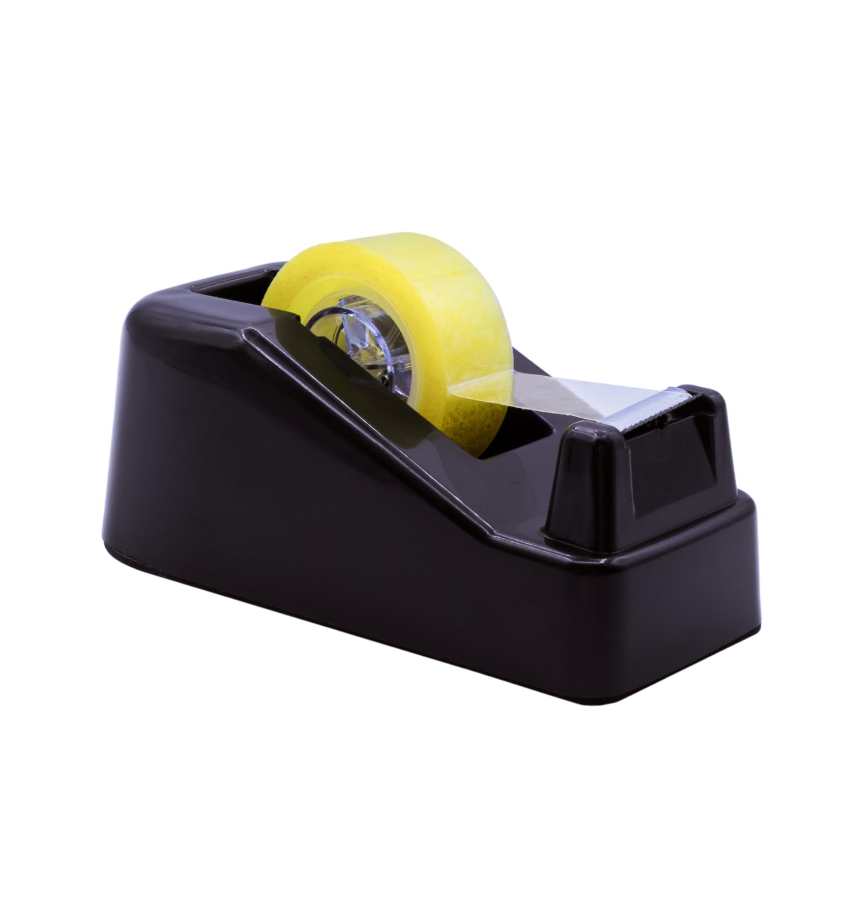 Raylu Paper® - Tape Dispenser for Desk and Office, Celo Dispenser with Weight and Non-Slip Base, Celo Holder for 33 m Rolls (Black)