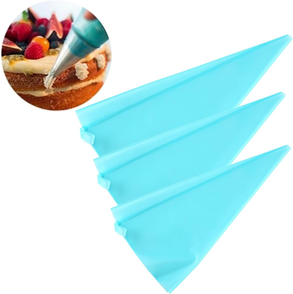 Ciieeo 9pcs Tpu Pastry Bags Cake Decorating Bags Cookie Reusable Piping Cookie for Baking
