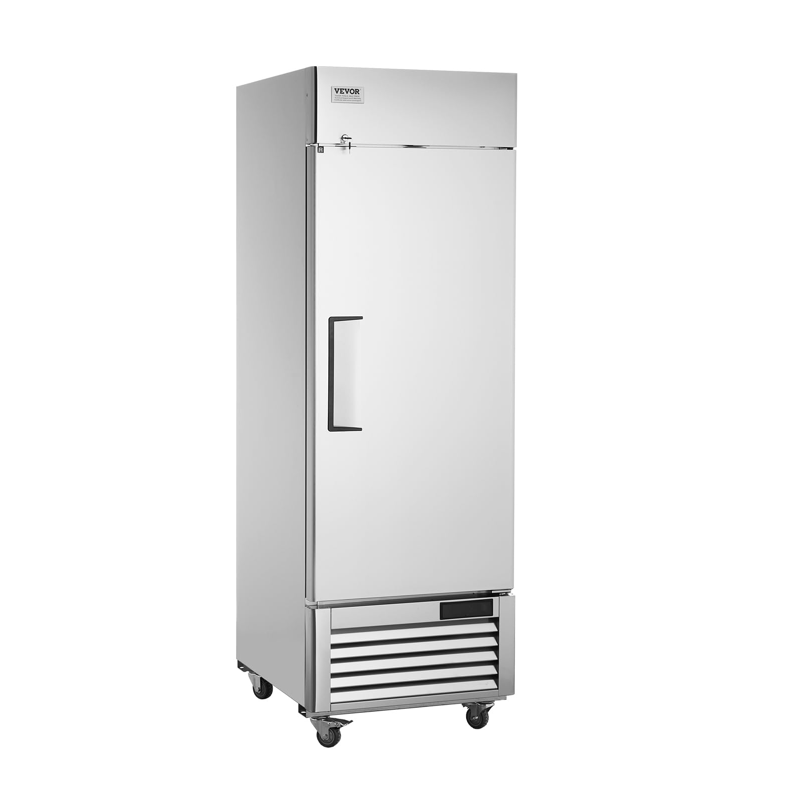 VEVOR Commercial Freezer 19.32 Cu.ft, Reach In 27" W Upright Freezer Single Door, Auto-Defrost Stainless Steel Reach-in Freezer with 4 Adjustable