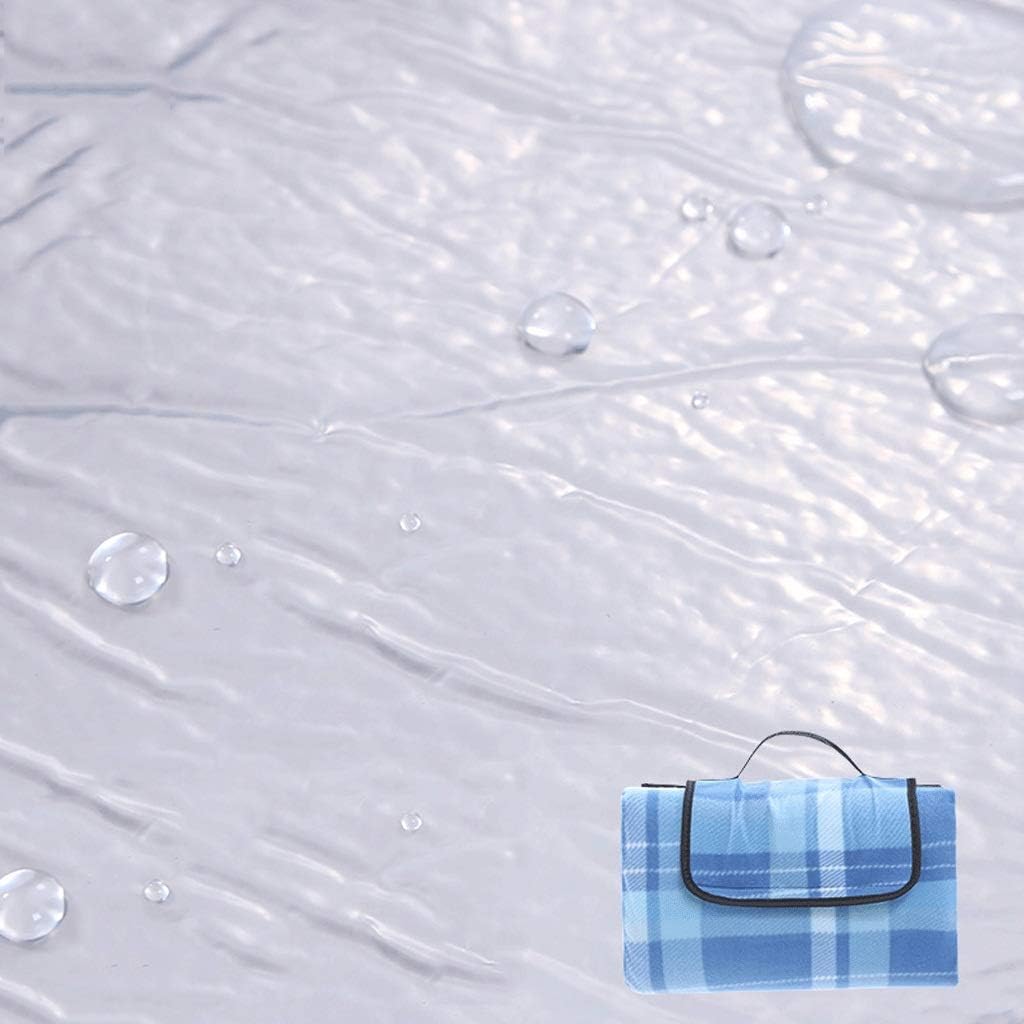 防湿パッド、スエードピクニックマット、ポータブルアウトドアキャンプマット、折りたたみ式防水ブランケット、200200CM