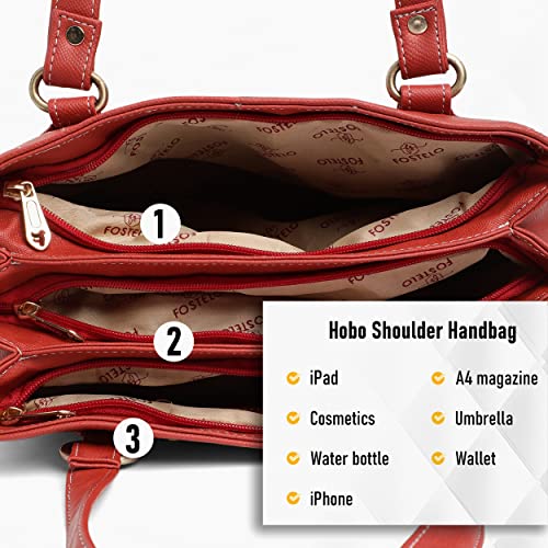 Image of Fostelo Women's Nightingale Satchel Tote Handbag for Women | Ladies Purse | Stylish Shoulder Bag | Gift For Women