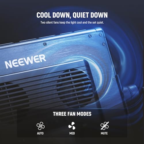 NEEWER PL60C RGB LED Panel Video Light APP/2.4G/DMX Control, 60W 23000Lux/0.5m 2500K-10000K RGBCW Pro Photography Studio Lighting /18 Scenes/V Battery Powered for Outdoor Filming Recording Streaming