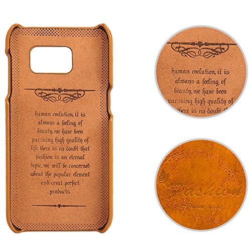 JSLY – Capa rígida de couro com textura de cera de óleo para Galaxy S7 Edge/ G935 com compartimentos