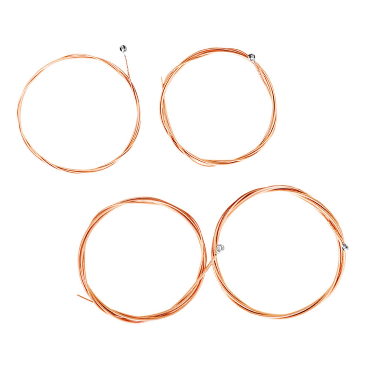 OFFSCH 4pcs Universal Bass Strings Wooden Bass Strings Metal Core Universal Bass String for Instruments